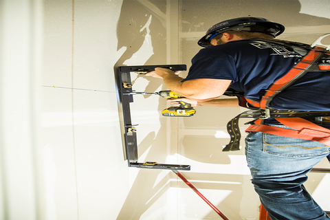 Installing a component for a residential elevator