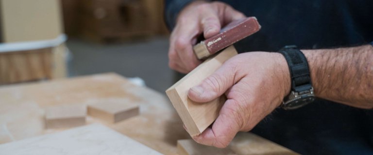 Craftsman works wood