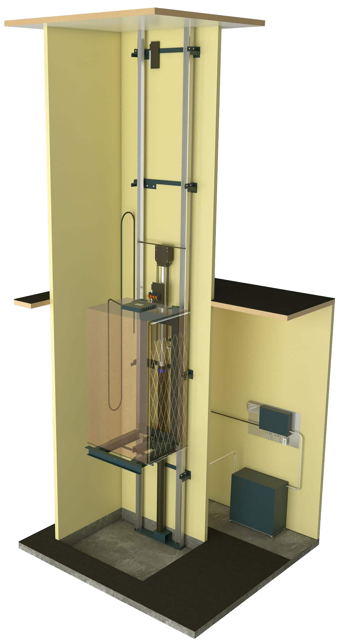 Hydraulic elevator diagram